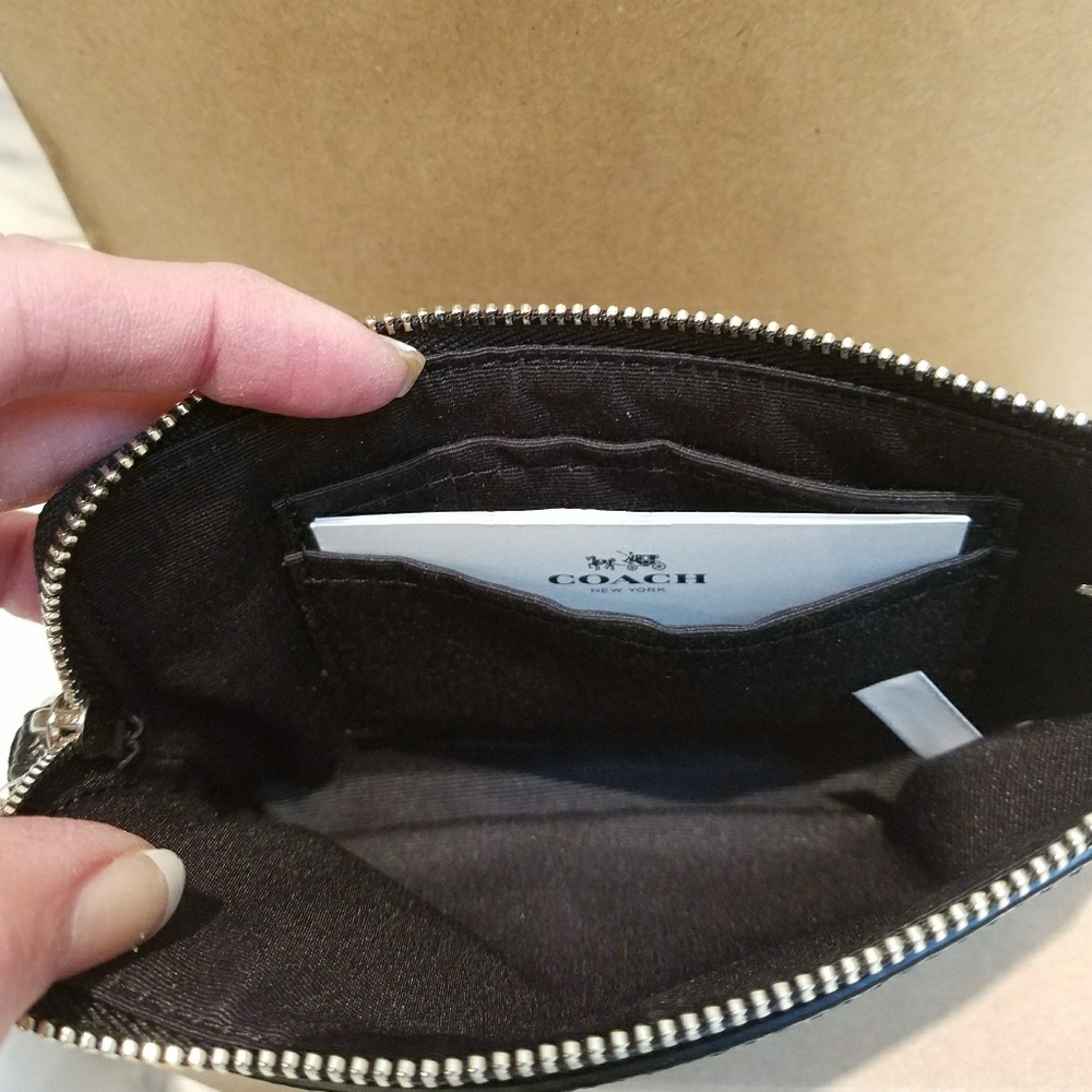 *SOLD OUT* COACH Plaid Mini-Wristlet - Picture 3 of 4